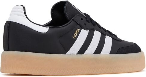 adidas Womens Sambae Sneakers, Cloud White/Core Black/Gold Metallic, Size 10 in Saudi Arabia