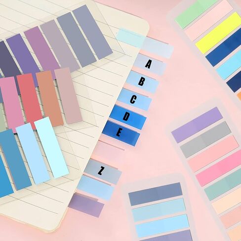 1600Pcs Sticky Tabs Book Tabs for Annotating Books,Transparent Sticky Notes, Multi-Colored Book Marks for Reading,Writable and Repositionable Page Marks Annotation Tabs (1600) in Saudi Arabia