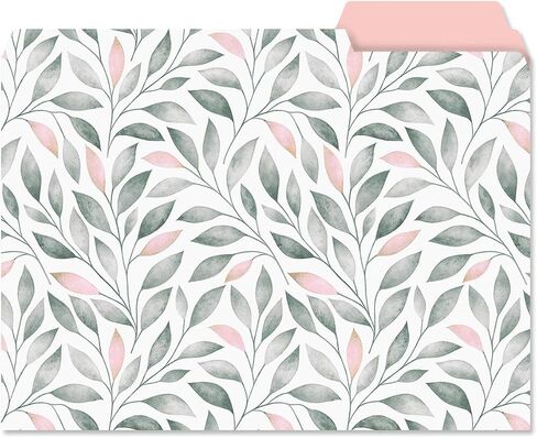 Current Floral Fun File Folders Value Pack - Bulk Set of 24, 6 Pretty Decorative Designs, 1/3 Cut Tabs, Heavy-Duty Paper Stock, Office Supplies for Home & Work, 9-½" x 11-¾" Letter Size in Kuwait