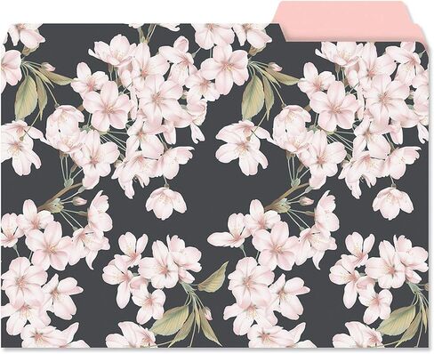 Current Floral Fun File Folders Value Pack - Bulk Set of 24, 6 Pretty Decorative Designs, 1/3 Cut Tabs, Heavy-Duty Paper Stock, Office Supplies for Home & Work, 9-½" x 11-¾" Letter Size in Kuwait