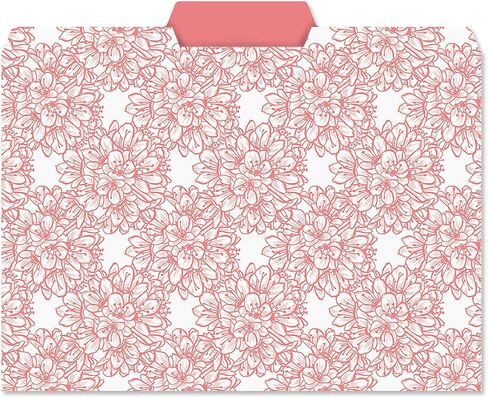 Current Floral Fun File Folders Value Pack - Bulk Set of 24, 6 Pretty Decorative Designs, 1/3 Cut Tabs, Heavy-Duty Paper Stock, Office Supplies for Home & Work, 9-½" x 11-¾" Letter Size in Kuwait