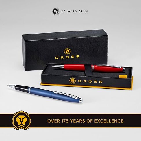 Cross Calais Refillable Ballpoint Pen, Medium Ballpen, Includes Premium Gift Box - Satin Chrome in Saudi Arabia