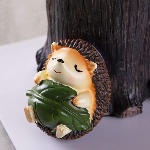Desk Pen Toothbrush Pencil Pot Holder,Cute Resin Hedgehog Holder, Desktop Organizer Container Stationery Storage Office Desk Decoration in Kuwait