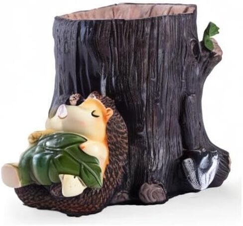 Desk Pen Toothbrush Pencil Pot Holder,Cute Resin Hedgehog Holder, Desktop Organizer Container Stationery Storage Office Desk Decoration in Kuwait