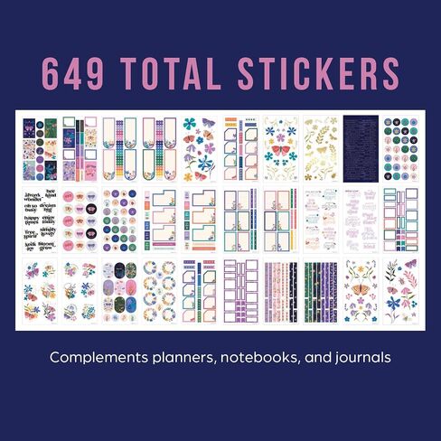 حزمة ملصقات Happy Planner للتقويمات والمجلات والمخططين ، وملصقات سهلة الإسقاط وملحقات سجل القصاصات ، والموضوع الكلاسيكي الموسمي ، والحجم الكلاسيكي ، و 30 ورقة ، 690 ملصقات إجمالية in Kuwait