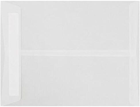 Luxpaper 9 × 12 مغلفات النهاية المفتوحة | شفاف واضح | 30 رطل. نص | 50 كتي in Saudi Arabia