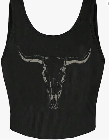 Country Concert Crop Tank Tops for Women Western Cowboy Cowgirl Shirts Nashville Music Ribbed Knit Crop Tops Cami in Saudi Arabia