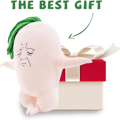 Radish Plush Pillow 11 Inch, Cute Radish Stuffed Animal, Soft Stuffed Radish Plushie, Radish Plush Throw Pillow for Room Decor, Gifts for Girls, Kids on Birthday, Christmas in Saudi Arabia