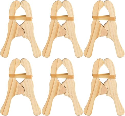 Simgoing 6 Pcs Wooden Fort Clips for Silks Blanket Building,Multicolored in Kuwait