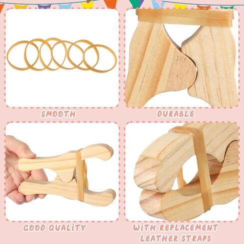 Simgoing 6 Pcs Wooden Fort Clips for Silks Blanket Building,Multicolored in Kuwait