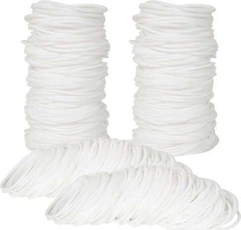 150 Pieces White Silicone Jelly Bracelets Nonluminous Stretchy 80s Mixed Gummy Silicone Wristbands Hair Ties for Women Adults Girls Party Accessories(White) in Saudi Arabia