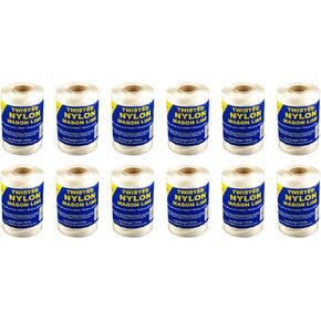 T.W. Evans Cordage Co. 10189-12# 18 x 1088 feet White 12 Pack Twisted Nylon Mason Line