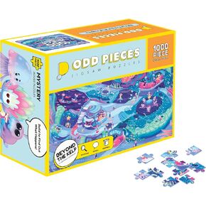Mystery Jigsaw Puzzle -1,000 Pcs Mystery Puzzle with Storytelling Comics, Secret Ending-1000 Piece Puzzle for Adults & Kids –19.7'' x 27.6'' Frameable Magic Puzzle Art (Beyond The Kelp)