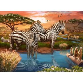 Ravensburger Zebra 500 Piece Jigsaw Puzzle for Adults - 12000365 - Handcrafted Tooling, Made in Germany, Every Piece Fits Together Perfectly