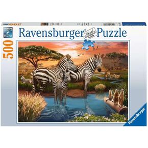 Ravensburger Zebra 500 Piece Jigsaw Puzzle for Adults - 12000365 - Handcrafted Tooling, Made in Germany, Every Piece Fits Together Perfectly