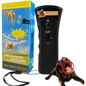Dog Bark Deterrent Devices, Ultrasonic Anti Barking Device for Dogs, Barks No More Dog Training Device, Stop Dog Bark Control Deterrent Device Indoor Outdoor, Safe for Human & Dogs