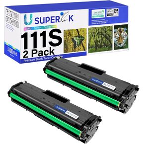 2 Pack High Yield MLT-D111S Toner cartridges Compatible for Samusng MLT-D111S MLTD111S 111S D111S D111L to Use with Xpress M2020W M2022W M2024W M2026W M2070W M2070FW Laser Printer