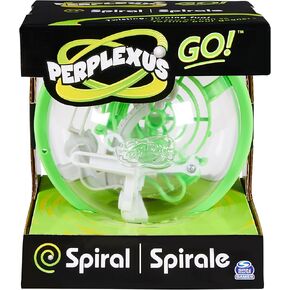 Perplexus GO! Spiral, Compact Challenging Puzzle Maze Skill Game, for Adults and Kids Ages 8 and up (Styles Vary)