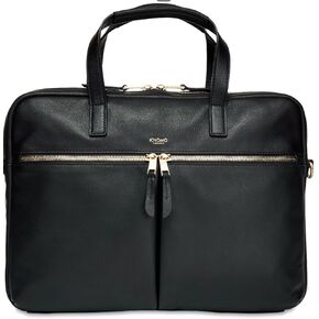 KNOMO Leather Hanover Laptop Briefcase 14 inch Shoulder Bag Work Purse for Women