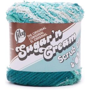 Spinrite Lily Sugar'n Cream Yarn Scrub Off-Deep Turquoise 102090-90029