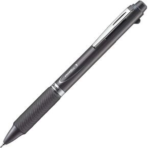 Pentel Multi-Color Gel Ballpoint Pen Energel, Black/Red/Blue (XBLC35N)