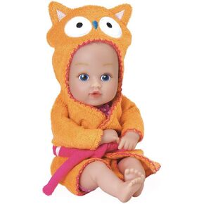 Adora Bath Time Baby Tots Collection, 8.5" Baby Doll and Clothes Set, Made with Fresh Powder Scent, Machine Washable and Exclusive QuickDri Vinyl Body, Birthday Gift For Ages 1+ - Owl