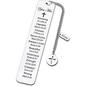Catholic Baptism Gifts for Girls Boys Baptism Gifts for Women Christian Gift for Boys Girls Easter Basket Stuffers for Teens Bible Verse Bookmarks Easter Gifts for Adults Religious Gifts for Men