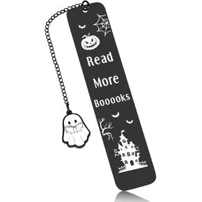 Halloween Gifts for Women Men Adults Halloween Boo Basket Stuffers for Women Kids Spooky Gifts for Women Halloween Bookmark Reading Gifts for Book Lovers Bookish Funny Horror Spooky Bookmark Christmas
