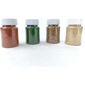 4 Colours Model Terrain Powder Collection Ornaments Mini Artificial Grass Ground Debris for Miniatures Landscape Layout PropsModel Terrain Powder