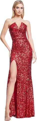 فستان Fernanda Mermaid بطول الأرض للنساء من Dress the Population in Kuwait