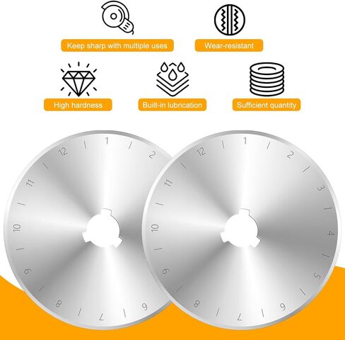 45 mm Rotary Cutter Blades 45mm 10 Pack Rotary Blades 45mm Refill Our Rotary Blades Fit on Most 45mm Rotary Blades for Fabric.Can be Used for Quilting Leather, Sewing Crafts,Fabrics Other Operations. in Saudi Arabia