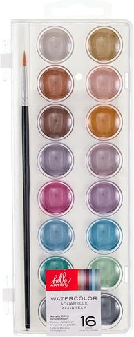 Hello, Artist! Watercolor Set 17 Pieces, 12 Colors, Assorted in Saudi Arabia