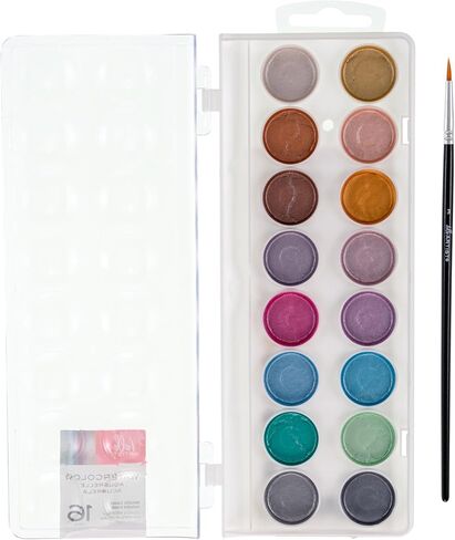 Hello, Artist! Watercolor Set 17 Pieces, 12 Colors, Assorted in Saudi Arabia