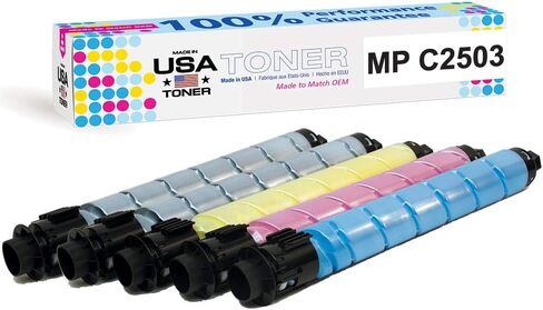 MADE IN USA TONER Compatible Replacement for Ricoh Lanier Savin MP C2003, MP C2503, MP C2004, MP C2504, 841918 (Black) in Kuwait