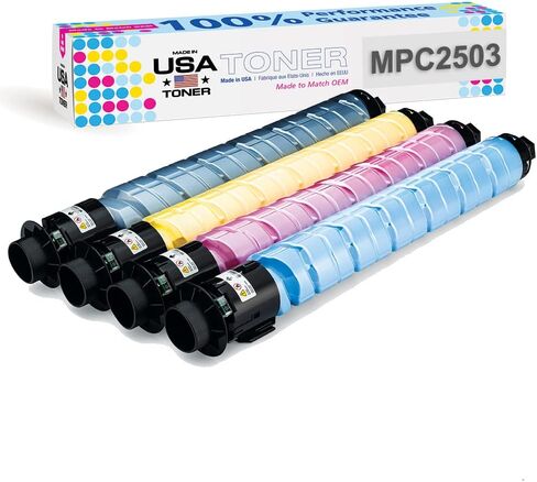 MADE IN USA TONER Compatible Replacement for Ricoh Lanier Savin MP C2003, MP C2503, MP C2004, MP C2504, 841918 (Black) in Kuwait