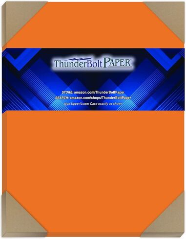 25 Bright Orange Color Cover/Card Paper Sheets - 12 X 18 Inches Large|Poster Size - 65# (65 lb/Pound) Light Weight Cardstock - Quality Printable Smooth Paper Surface for Bright Colorful Results in Saudi Arabia