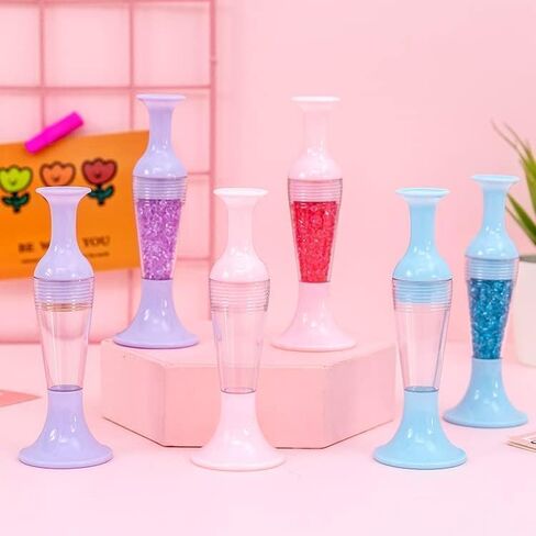 WsjiaboFux Pink 5D Diamond Pen for Painting Pen, Flower Pot Shaped Comfort Grip Standable Ergonomic Point Drill Pen for Painting and Nail Art，Diamond Pen for Painting Kits and Accessories in Saudi Arabia
