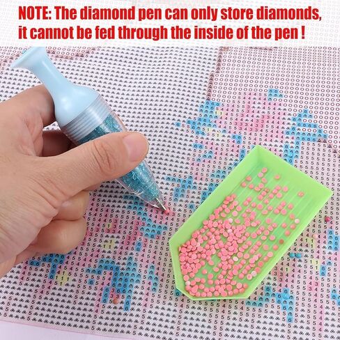 WsjiaboFux Pink 5D Diamond Pen for Painting Pen, Flower Pot Shaped Comfort Grip Standable Ergonomic Point Drill Pen for Painting and Nail Art，Diamond Pen for Painting Kits and Accessories in Saudi Arabia