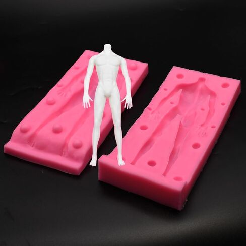 3D Human Body Silicone Clay Mold, Large Human Sculpture Polymer Mold Full Body Mold for Polymer Clay Craft (Large Man Body) in Saudi Arabia