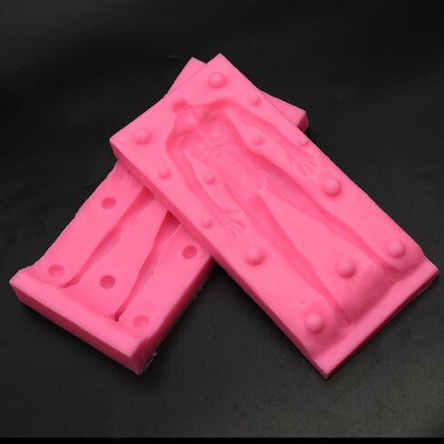 3D Human Body Silicone Clay Mold, Large Human Sculpture Polymer Mold Full Body Mold for Polymer Clay Craft (Large Man Body) in Saudi Arabia