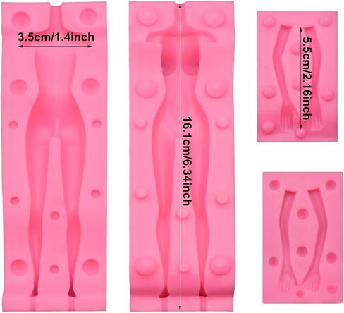 3D Human Body Silicone Clay Mold, Large Human Sculpture Polymer Mold Full Body Mold for Polymer Clay Craft (Large Man Body) in Saudi Arabia