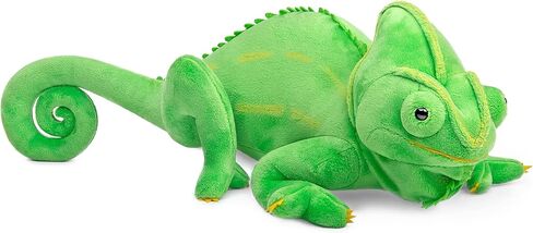 Tiny Heart Chameleon Plush Toy ، Super Super Super Critistic Cameleond Lizard Plush Doluted Devic Funder Fun Kids Plush Plush Plush لجميع المناسبات والأعمار (الأخضر) in Kuwait
