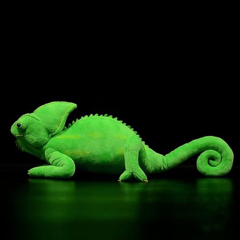 Tiny Heart Chameleon Plush Toy ، Super Super Super Critistic Cameleond Lizard Plush Doluted Devic Funder Fun Kids Plush Plush Plush لجميع المناسبات والأعمار (الأخضر) in Kuwait