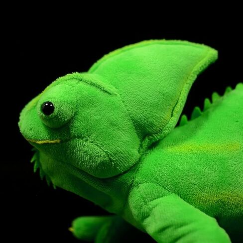 Tiny Heart Chameleon Plush Toy ، Super Super Super Critistic Cameleond Lizard Plush Doluted Devic Funder Fun Kids Plush Plush Plush لجميع المناسبات والأعمار (الأخضر) in Kuwait