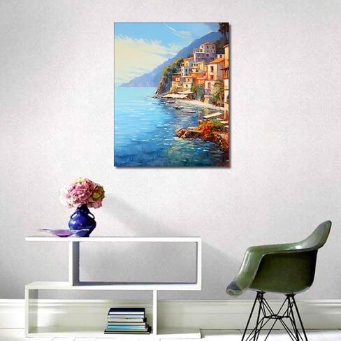 Vase Paint by Numbers Abstract Book, Beside the Window Paint by Numbers Kit for Adults, DIY Acrylic Paint by Numbers Kits on Canvas, Cozy Time oil Painting for Gift Home Wall Decor 16"x20"(Frameless) in Saudi Arabia