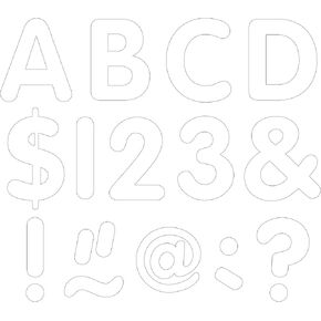 Teacher Created Resources White 2" Classic Letters Uppercase Pack (TCR9211)