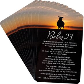Dicksons Lord is My Shepherd Sunset 3.5 x 2.5 Cardstock Keepsake Bookmarks Pack of 12