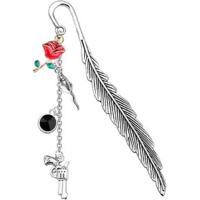 UJIMS Haunting Adeline Inspired Gift Run Little Mouse Bookmarks Zade Meadows Fans Jewelry Dark Romance Gift Smut Reader Gift (LittleMouseBLACKBookmarks)