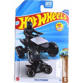 Hot Wheels Tesla Cyberquad, HW Dirt 4/10 [Black/Silver] 82/250