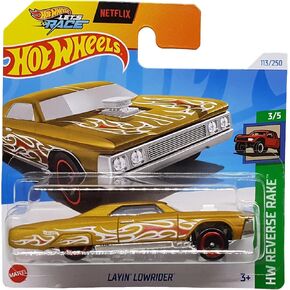 Hot Wheels - Layin´ Lowrider - HW Reverse Rake 3/5 - HTD39 - Short Card - Netflix Let's Race - Mattel 2024-1:64